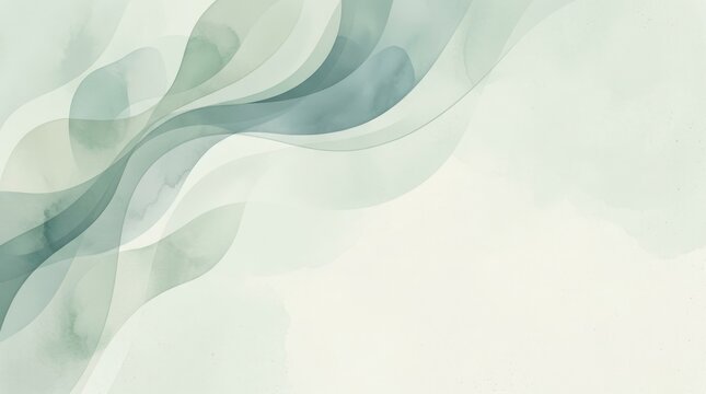 A serene, ethereal watercolor painting of a flowing, ethereal, and ethereal green and blue abstract design on a soft, pale green background with a subtle, ethereal, and ethereal texture.