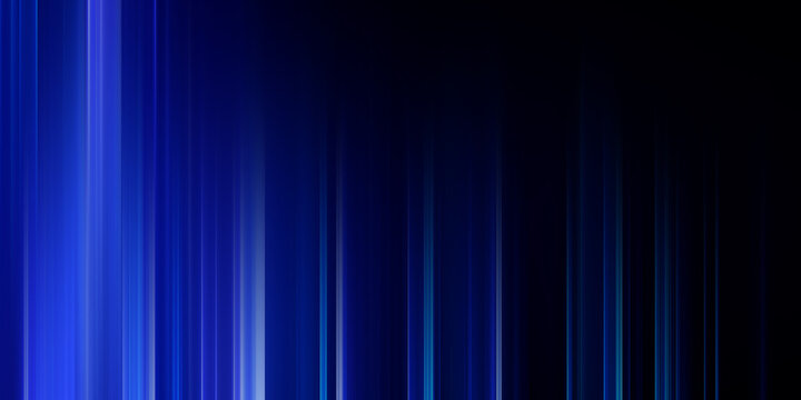 Abstract Blue Background with Dynamic Vertical Lines and Light Streaks