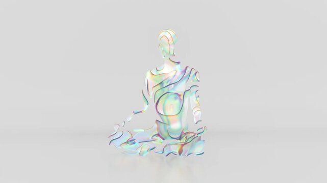 3d illustration energy transformation of consciousness	