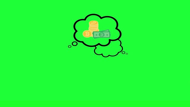 Bitcoin cryptocurrency money thought