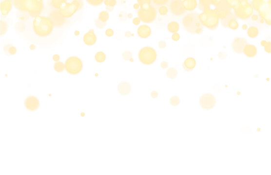 Bokeh Lights and Glowing Circle Particles on Black Background