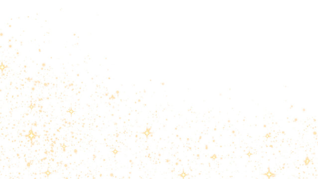 Glitter Particle Border with Scattered Sparkles on Black Background