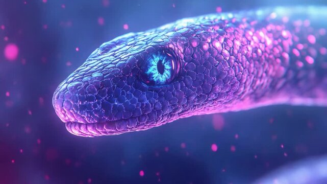 selective focus medical illustration of ascaris roundworm coiled inside intestinal tract