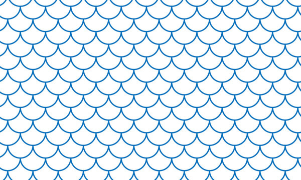 abstract geometric blue fish scale pattern art for banner poster background.