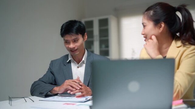 Business Team Meeting in Modern Office