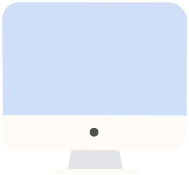 computer monitor with blank screen