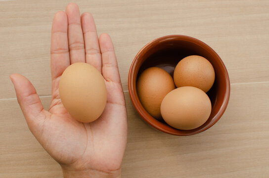 Closeup of brown chicken eggs, a versatile and delicious option for many culinary recipes.