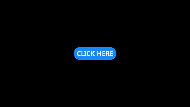 click here button icon animation with smooth pulsing effect on black background