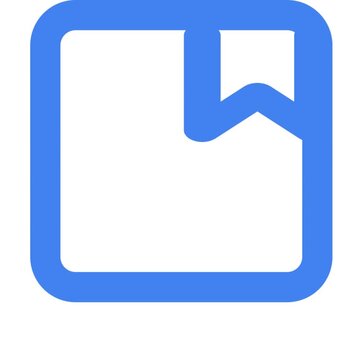 Blue digital bookmark icon animating with smooth transitions in a seamless motion loop cycle for modern user interface design elements in high quality web video footage.