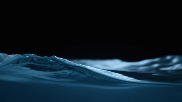 Deep ocean-blue water curling in gentle currents