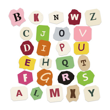 Colorful alphabet letters and numbers illustration with playful background isolated on transparent background