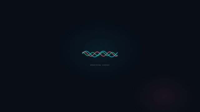 Motion Abstract Waves Dynamic Flow Digital Animation Technology Video.