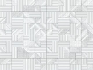 Geometric pattern of rectangles and squares with varying line orientations