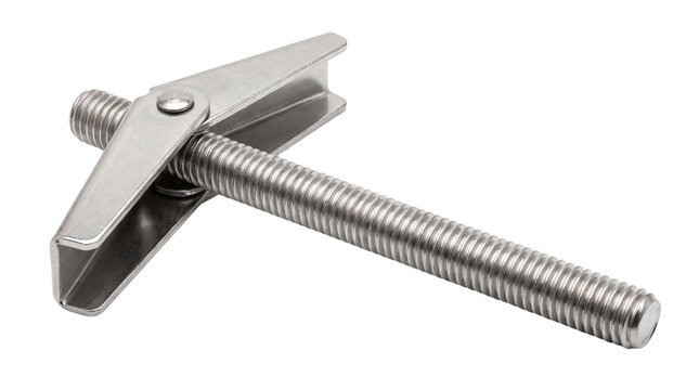 Steel spring toggle bolt isolated on transparent background png
