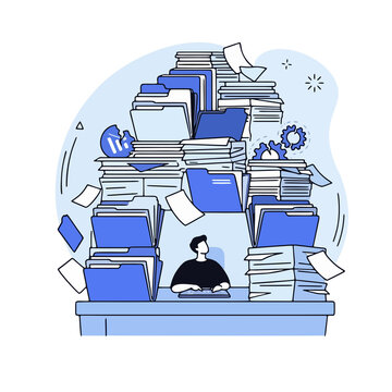 vector illustration of a stack of books