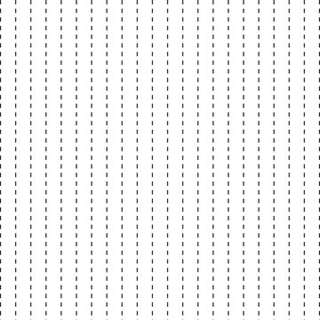 Vertical dashed line pattern isolated on transparent background