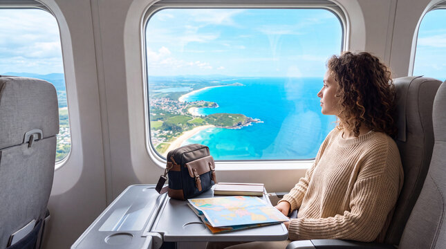 Travel Freedom Through Airplane Window