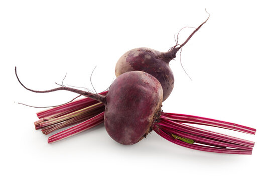Fresh beets isolated on white. Root vegetable