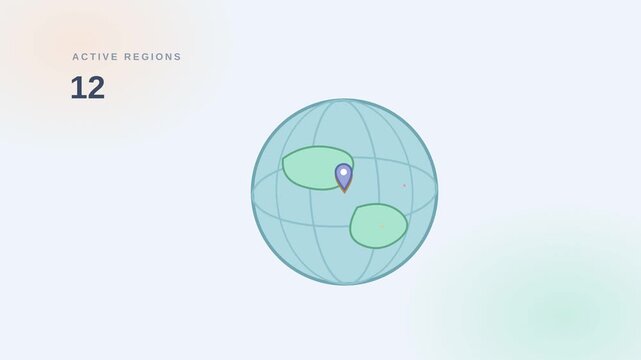 Motion of Earth Rotation and Orbit Around Sun in Scientific Animation.