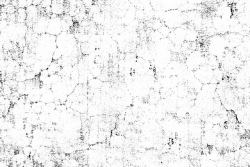 Fototapeta premium Black and white abstract with scattered geometric shapes