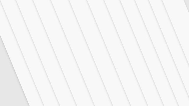 Abstract white paper layers background with diagonal movement and subtle shadow depth.