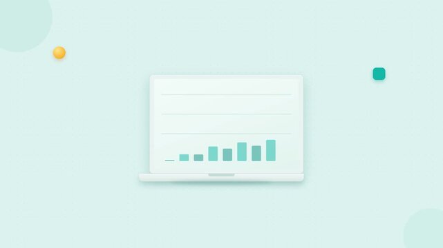 Business Motion Data Analysis of Graphs and Charts for Financial Growth and Market Trends.