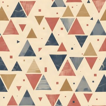 seamless geometric pattern with triangles