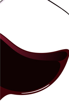 Red Wine Glass Background with Copy Space Elegant Burgundy Beverage Vector Layout for Restaurant Menu Event Poster and Advertising