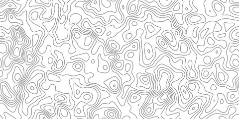Fototapeta premium Modern abstract abstract contour terrain background, geographic mapping lines with smooth organic curves, for card, label and packaging design.