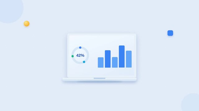 Motion Data Analysis Motion with Bar Charts and Graphs for Business Insights.