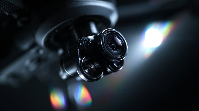 Modern Drone Camera Lens Gimbal with High Tech Optics