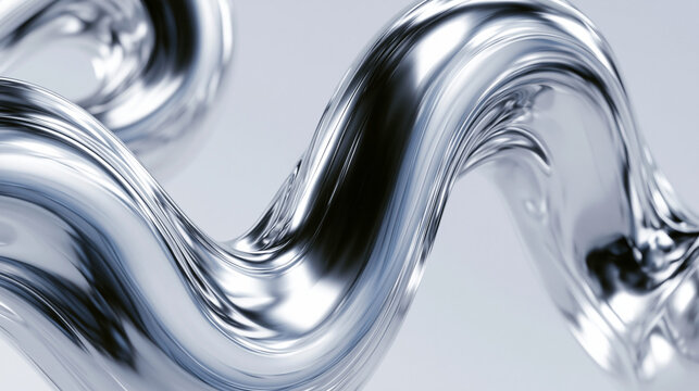 Abstract Liquid Metal Wave Background