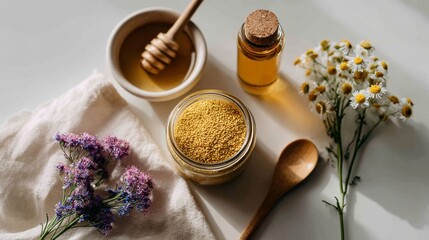 Natural ingredients for wellness and healing rituals © BrandwayArt