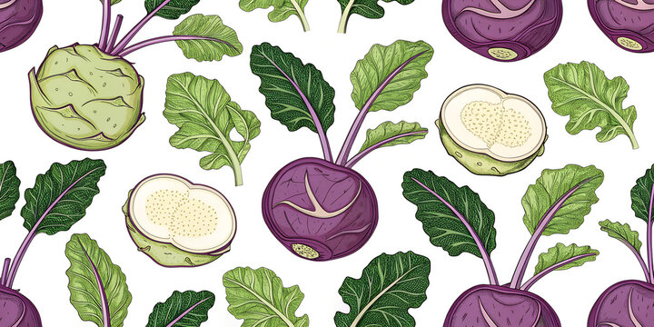 seamless pattern with vegetables