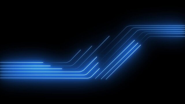 Futuristic glowing neon line light effect abstract digital technology background vector graphic illustration concept