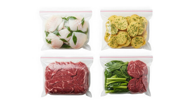 Fresh mixed vegetables in clear plastic containers for meal prep. Healthy chopped produce ready for cooking or storage.