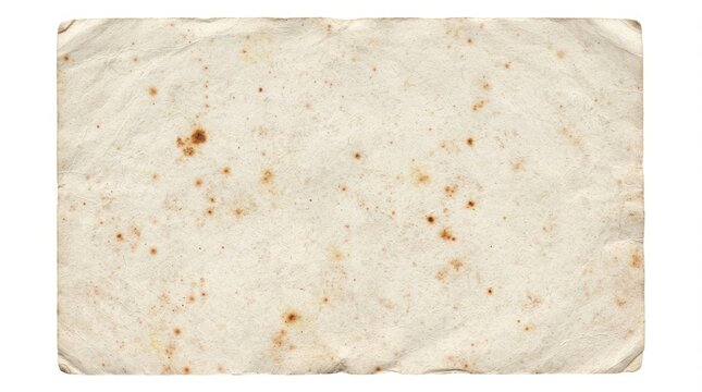 Old vintage paper texture with foxing spots, aged parchment background