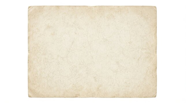 Old vintage paper texture isolated on white background