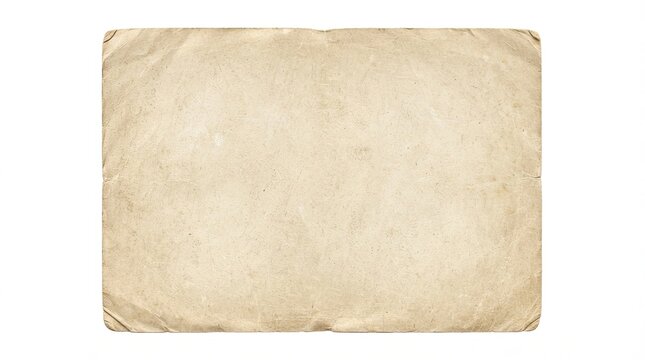 Old vintage paper texture isolated on white background