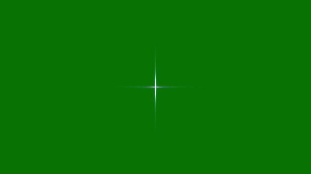 Subtle cyan starlet flareup in 4k featuring rhythmically blinking light beams and soft sapphire glint overlay for elegant intro design asset