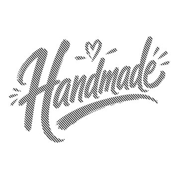 Handmade lettering with halftone dot pattern handmade lettering halftone