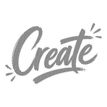 Create word typography with a vintage halftone dot texture typography halftone