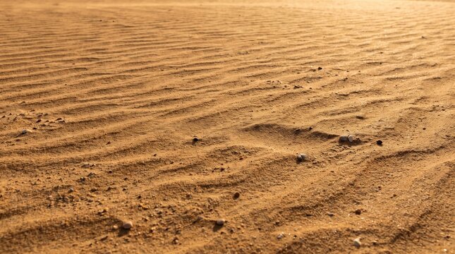 Sand Dune Texture with Natural Wind Patterns &ndash; Desert Sand Background