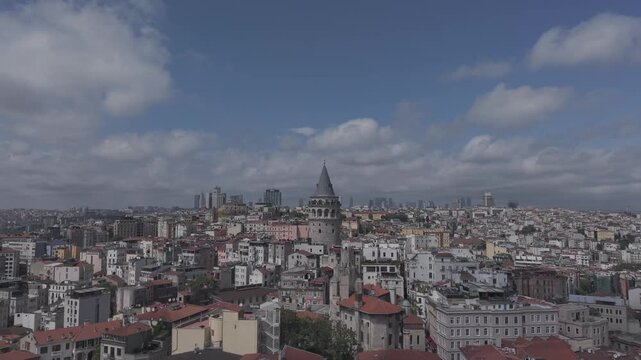 Istanbul Skyline with Galata Tower, Eminonu and Golden Horn
