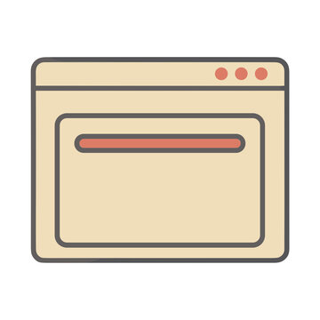 Browser window icon with three dots