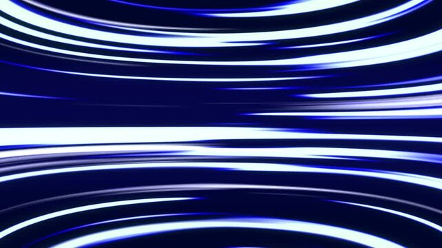 Cartoon background portal with lines, anime portal blue and white color speedline background