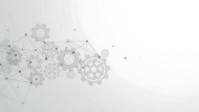 Technical gear mechanism abstract background with engineering cogs mechanism engineering technical abstract technology industry mechanical innovation industrial connection development