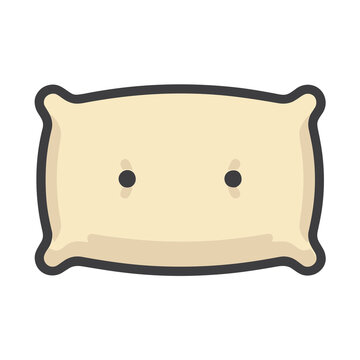 Cartoon pillow with two dots
