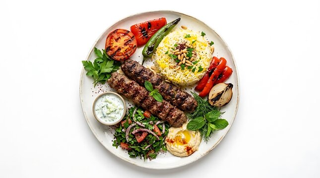 Middle Eastern Kebab Platter
