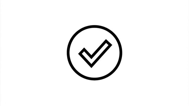 Check Mark Verification Icon Animation